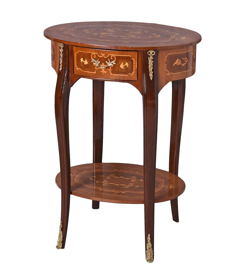 Mesita De Noche Barroca Consola Mesita De Noche Mesa De Sofá De Madera Maciza