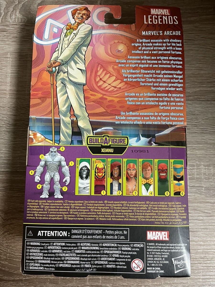 Hasbro Marvel Legends Series Super Villains Arcade Xemnu Build A