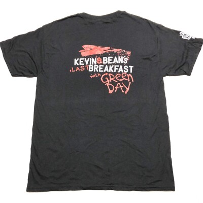 KROQ 106.7 FM Kevin & Bean's LAST Breakfast with Green Day T Shirt Size Med