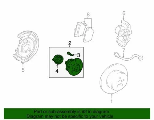 Conjunto de buje y cojinete de rueda trasera Pontiac Vibe genuino GM 2009-2010 19184269 Foto 2 de 2