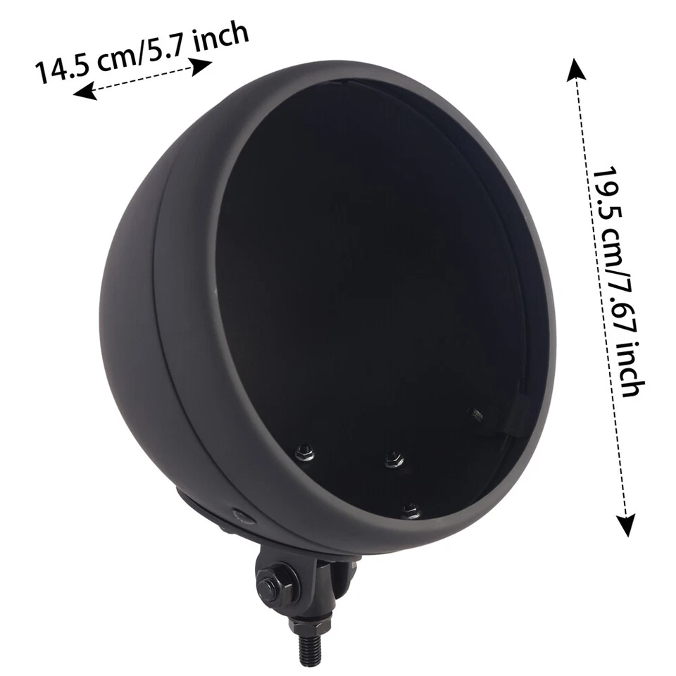 7" inch LED Headlight + Housing Bucket For Harley Honda Shadow Aero 750 VT750C - Imagem 4 de 4