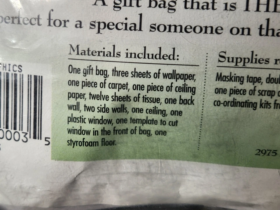 MiniGraphics - Bolsas con vista - Kit de bolsa de regalo de miniaturas para casa de muñecas escala 1:12 Foto 3 de 4