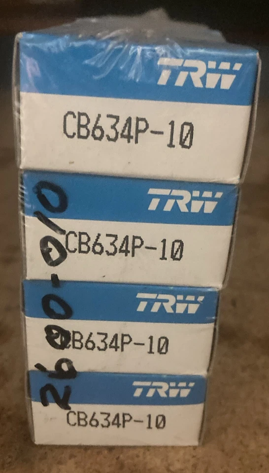 Juego de rodamientos de varilla Clevite TRW CB-634P-10(8); serie P .010 para 1962-2001 SBF Foto 2 de 3