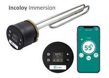 Tesla T-Smart Hot Water Cylinder Thermostat +14 inch Incoloy 1 3/4" Immersion He