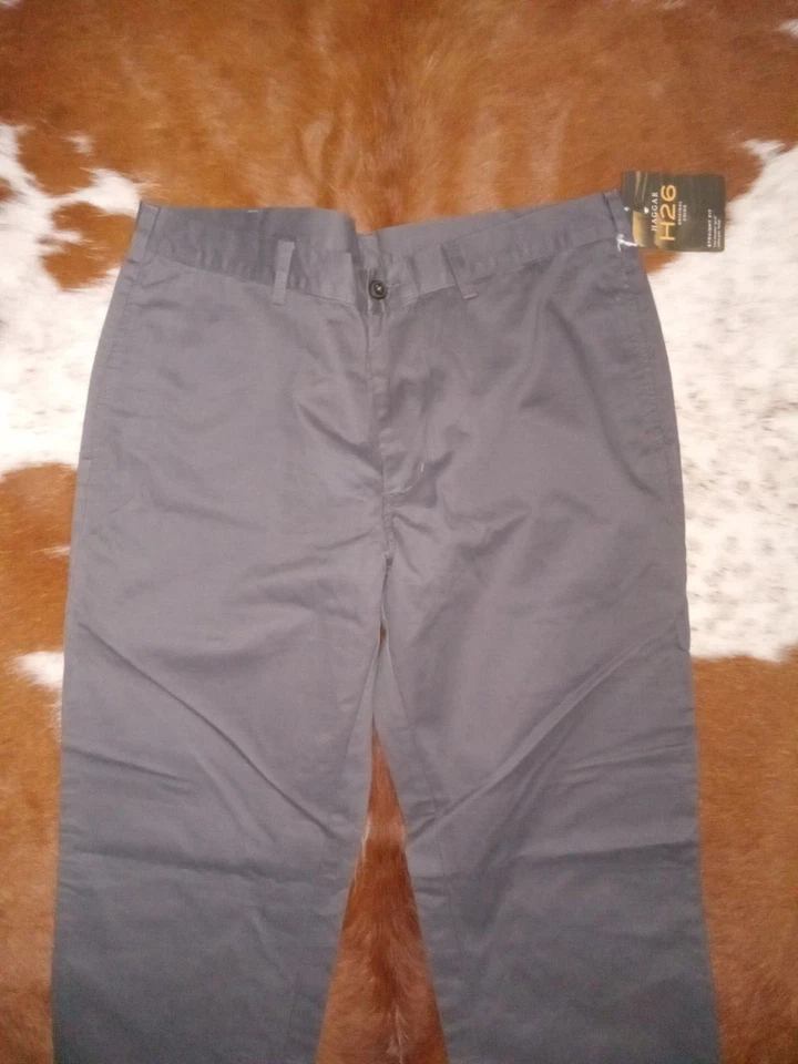 Chino Haggar H26 38x32 gris algodón nuevo con etiquetas Foto 2 de 2