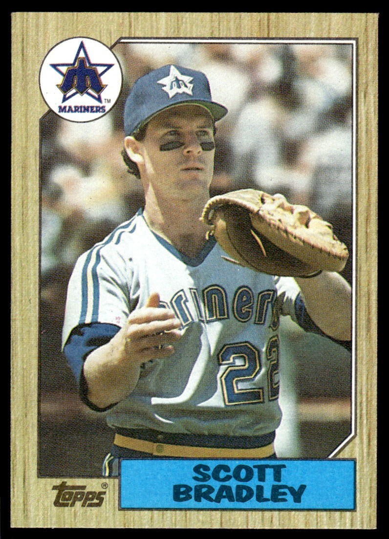 1987 Topps Baseball Card Scott Bradley Seattle Mariners #376 | eBay