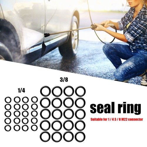 40pcs Power Pressure Washer O-Ring for 1/4 3/8 M22 Quick Connect Coupler