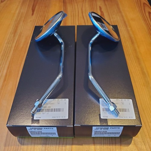 KAWASAKI Genuine Mach III H1 H2 G3 G4 S1 S2 S3 REAR VIEW MIRROR Set NEW - Picture 13 of 15