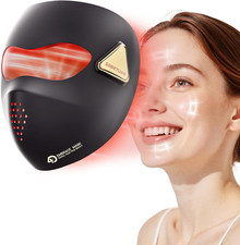 2026 Upgraded 4D LED Face Mask Light Therapy, 4 Modes Portable Red Light Therapy
