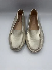 Sperry Top Sider Port Driving Moccasin Gold Leather Shoes Women's 8M