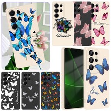 Butterfly Personalised Tough Phone Case For Samsung Galaxy S25 S26 A16 A36 Cover