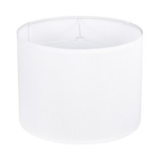 White Lamp Shade, Large Drum Lampshade 13" Top x 13" Bottom x 10" High, Lamp ...