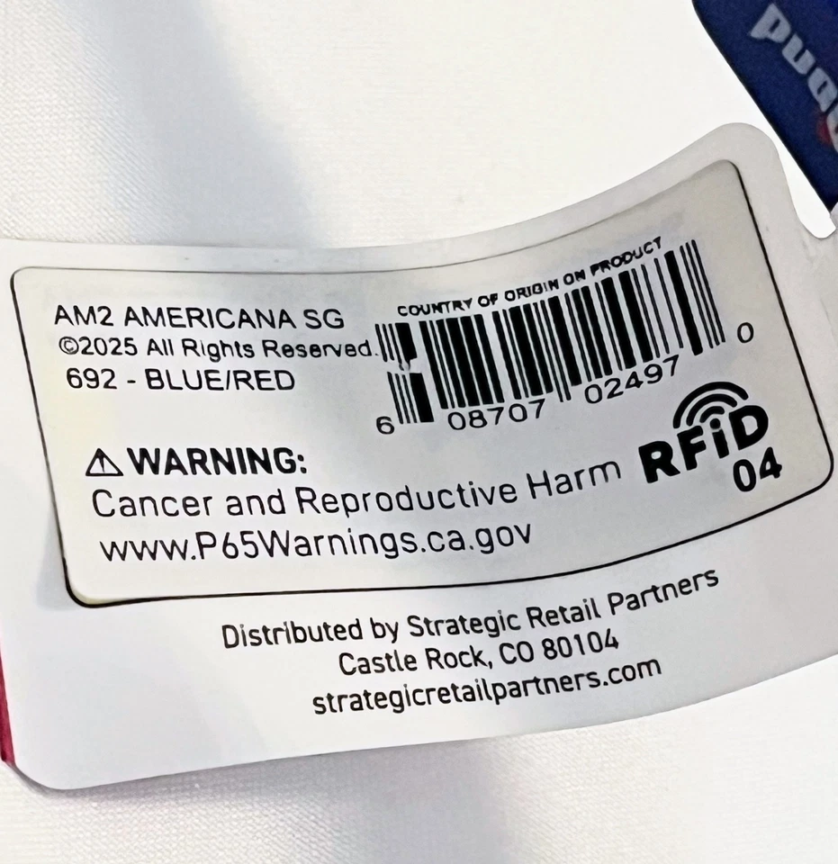 🎄 Paquete de 2 gafas de sol 2025 PUGS USA Americana AM2 azul rojo envoltura - ¡Idea de regalo! 🎁 Foto 3 de 4