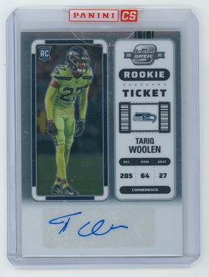 2022 Panini Contenders Optic Tariq Woolen Rookie Ticket Auto