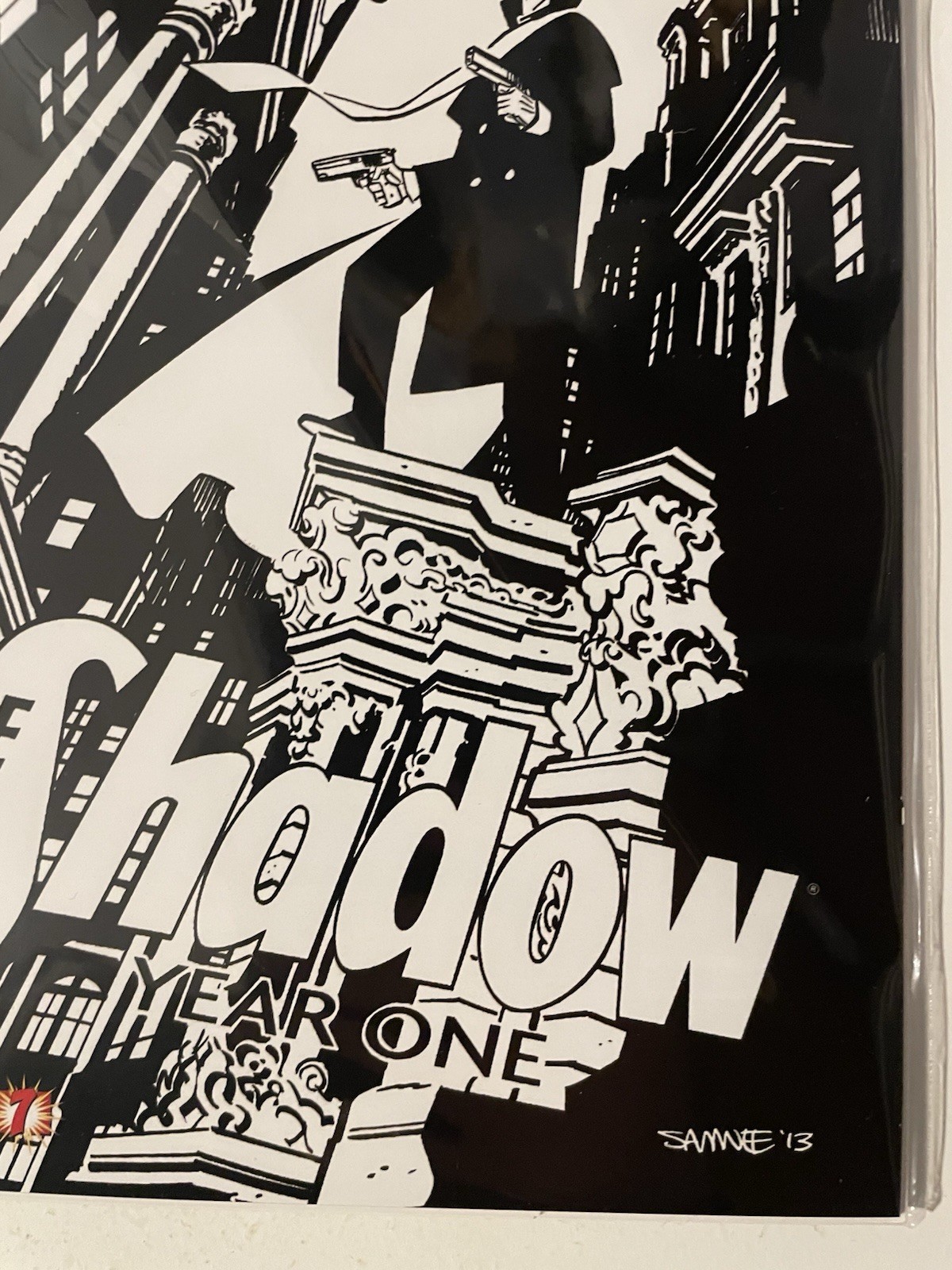 The Shadow: Year One 7 High End Black & White Samnee Ultra Limited Edition Cover