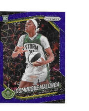 2025 Panini Prizm WNBA ROOKIE #116 Dominique Malonga Blue Velocity Prizms (RC)