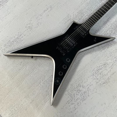 Black Dime Electric Guitar HH Black Hardware 6s-Washbn Blank Inaly Free Ship
