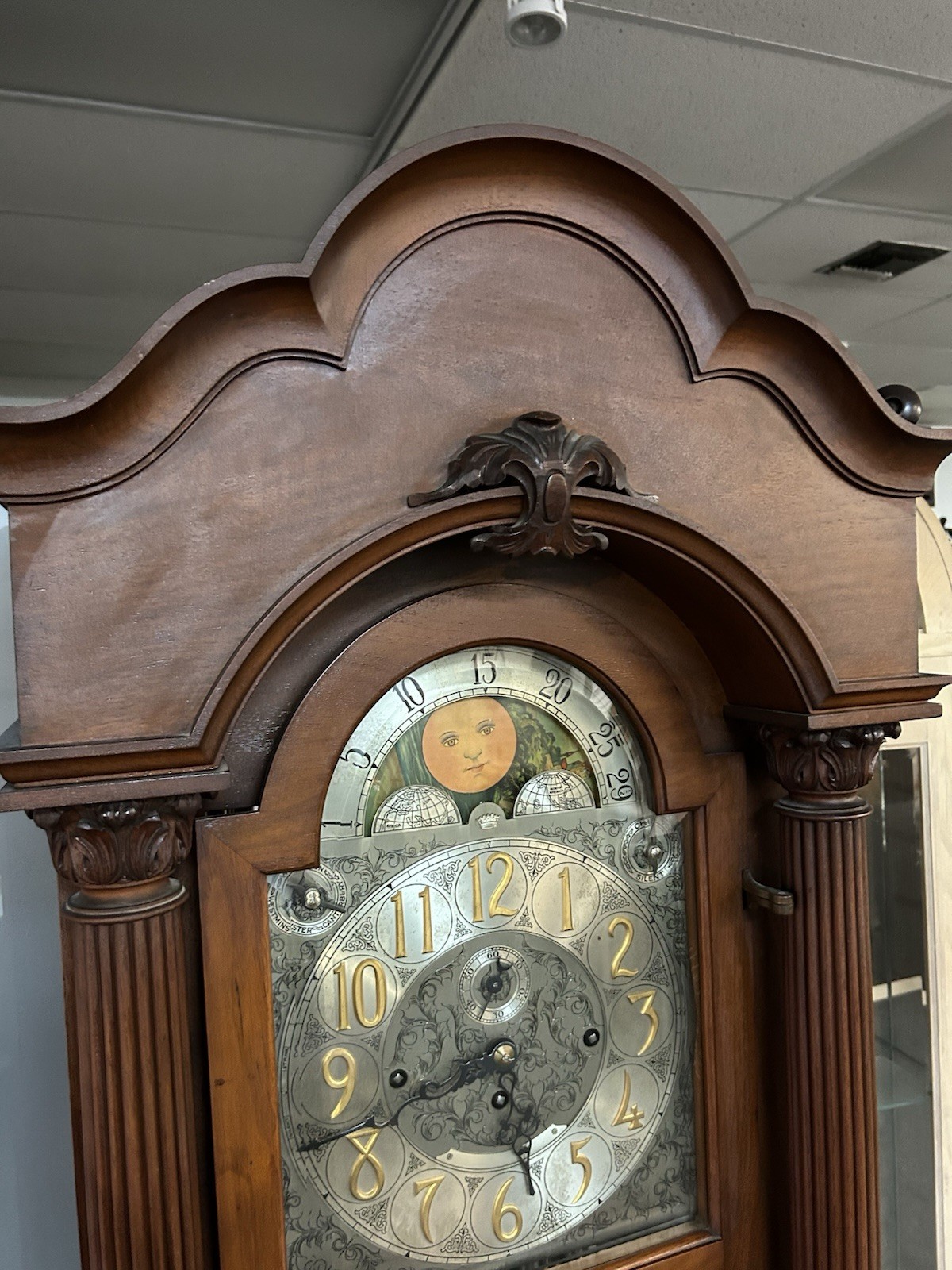 Herschede 9 Tube Grandfather Clock mfg. 1925, local delivery available