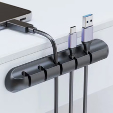 Desk Cable Organizer Holder   USB Charging Cord Management for Nightstand/Desk