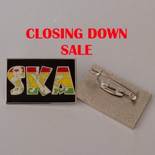 SKA Rasta Reggae Bob Marely Collectors Badge Enamel Pin Badge Scooters Mods SKA