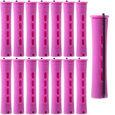 WILLBOND 60 Pcs Perm Rods for Long Hair Plastic 1 Count Pack of 60 , Purple