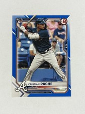 2021 Bowman - Cristian Pache #36 Blue Border /150 (RC)