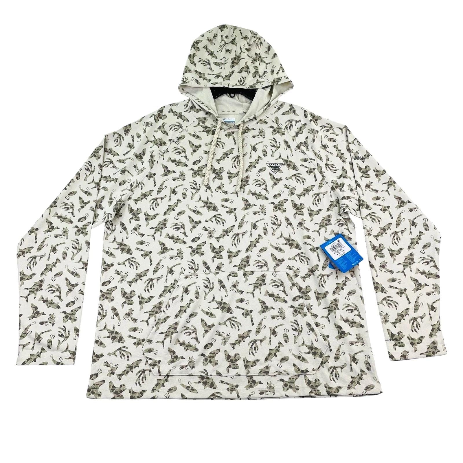 Columbia PFG Wild Cast Camp Hoodie Men XL Lightweight Long Sleeve Omni-Shade New