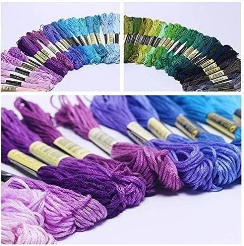 Crafting Essentials: 447 Colors of Smooth Cotton Embroidery Thread - 8.75 Yards - Image 4 of 4