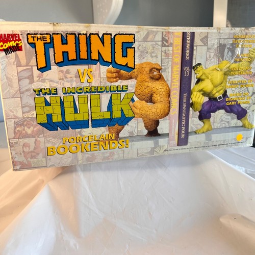Hulk & Thing porcelain bookends, #2329, sculpted by Randy Bowen - Picture 3 of 12