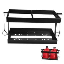 Fuel Jug Holder:  Stainless Steel Gas Can Holder for Trailer, Fits Two 5 