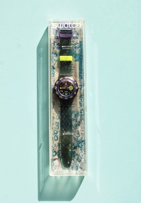 Swatch Scuba Captain Nemo, Taucheruhr, 1992, SDB 101, Neu, Vintage