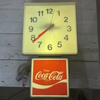 Vintage Coca Cola Lighted Wall Clock