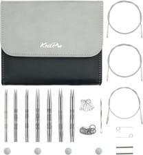 KnitPro Stelo Midi Normal Interchangeable Knitting Needle Set 5"