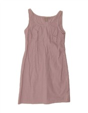 J. CREW Womens Sleeveless Shift Dress US 6 Medium Pink Gingham Cotton AR07