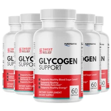 Sweet Relief Capsules Glycogen Support Dietary Supplement - 5 Bottles