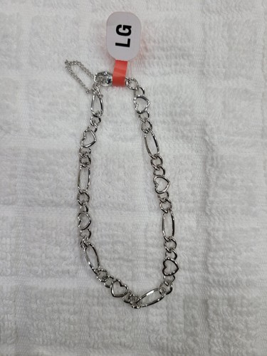 James Avery Brand New Heart Figaro Charm Braclet Size Large 8 1/8 inches long