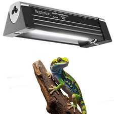 T5 Reptile UVB Light 6.5 Inches Fixture with UVB 5.0 Bulb High Output Hood fo...