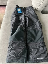 Columbia New NWT unisex kids black bugaboo snow pants size medium waterproof