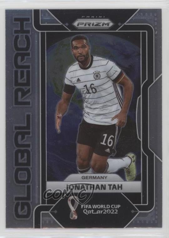 2022 Panini Prizm World Cup Qatar Global Reach Jonathan Tah #18 05yi