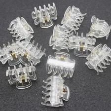 12 Clear Plastic Hair Jaw Claw Clip Clamp Bangs Clips 29mm Hair Accessories