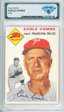 1954 Topps EARLE COMBS #183 💎 DSG 6 EX/NM