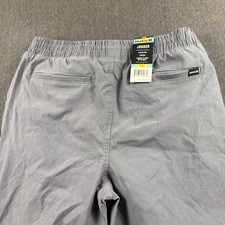 Hurley Youth Jogger Pants Grey Elastic Waist Stretch Tapered Size 14/16 NWT