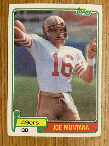 1981 Topps Football Joe Montana Rookie Card #216 - Centered
