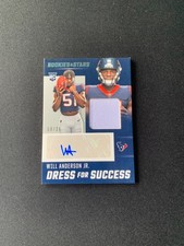 2023 Rookies & Stars WILL ANDERSON JR. RC Rookie Dress For Success RPA #/25