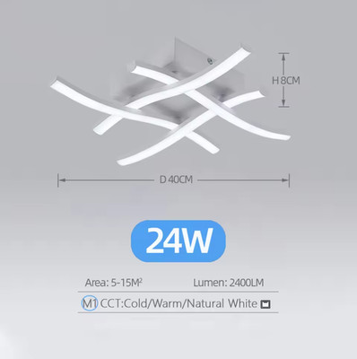 Dimmbare LED Deckenleuchte für Schlafzimmer, Wohnzimmer, Flur, Küche Deckenlampe
