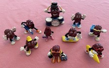 Vintage Lot Of 10 California Raisins Calrab Including Drummer 1988