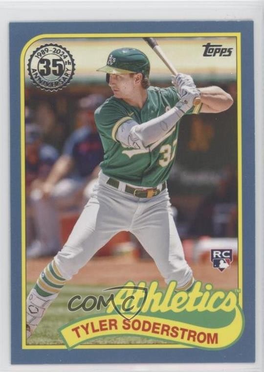 2024 Topps Series 1 1989 Topps Baseball Blue Tyler Soderstrom #89B-100 1b8