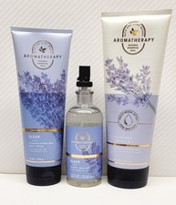 Bath  Body Works Aromatherapy Lavender  Vanilla  Body Cream, Mist  Wash
