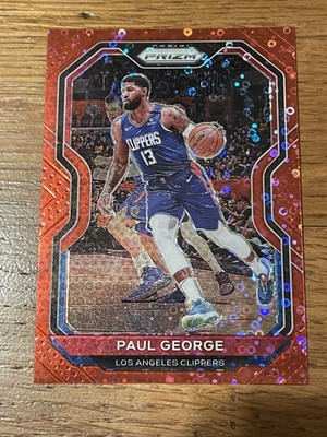 2020-21 Panini Prizm PAUL GEORGE Red Fast Break Disco /125