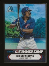 BRENNEN DAVIS 2021 Bowman Chrome 2020 Summer Camp Insert Chicago Cubs SC-15